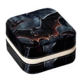 thumbnail image 1 of Bat Travel-Portable Square Jewelry Organizer Storage Box - Rings, Earrings, Necklaces, and Bracelets Holder for Girls and Women, 1 of 6