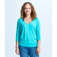 thumbnail image 1 of Bat Wing 3/4 Sleeve V Neck Top, 1 of 1