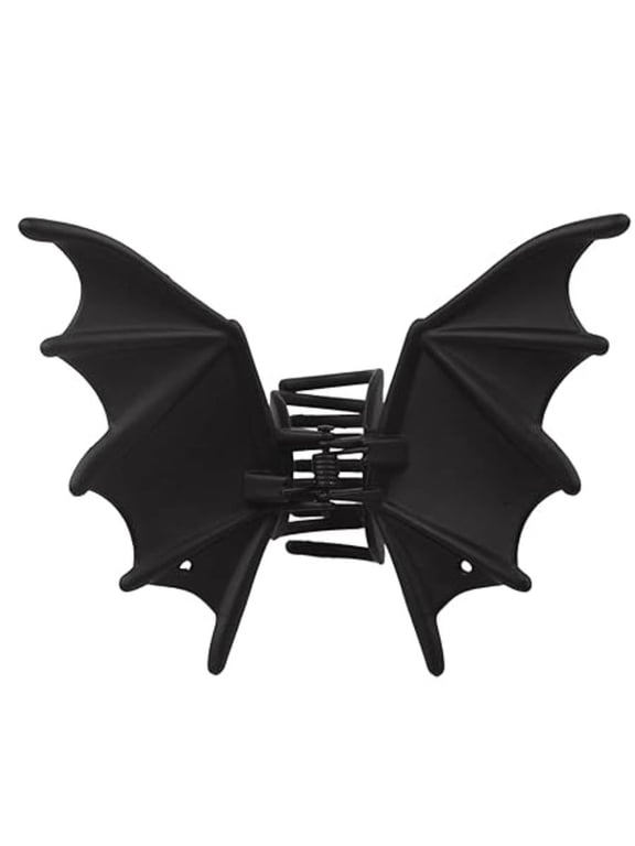 Bat Wing Hair Claw Clip, Black Gothic Halloween Hair Jaw Clip for Women, Strong Hold Non-Slip Claw Clip for Thick/Thin Hair, Halloween Cosplay Hair Accessories