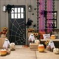 thumbnail image 1 of Bat Wing Fringe Curtains - Shimmering Halloween Backdrop with Black, Orange & Purple Streamers for Party Decor, Photo Booths & Spooky Events, 1 of 4