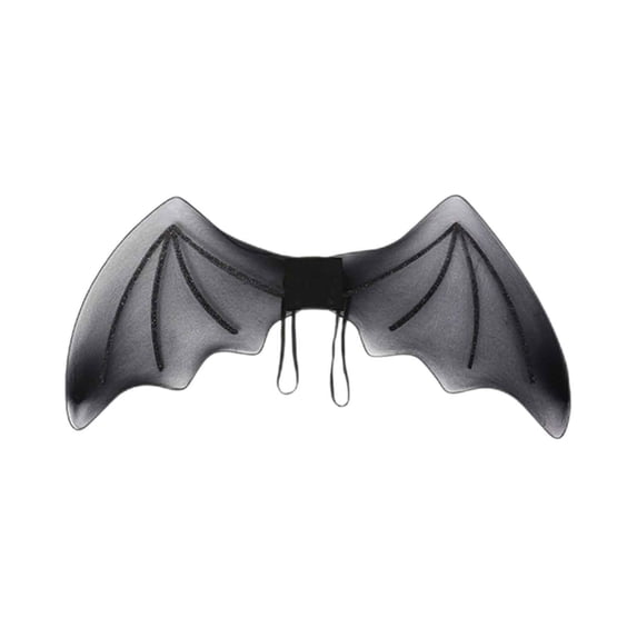 Bat Wings Costume Halloween Bat Wing Dress-Up Accessories Halloween Party Cosplay Costume Props Mesh Elastic Strap Black