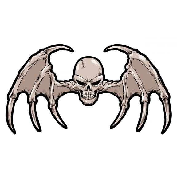 Bat Wings Skull Large Back Patch