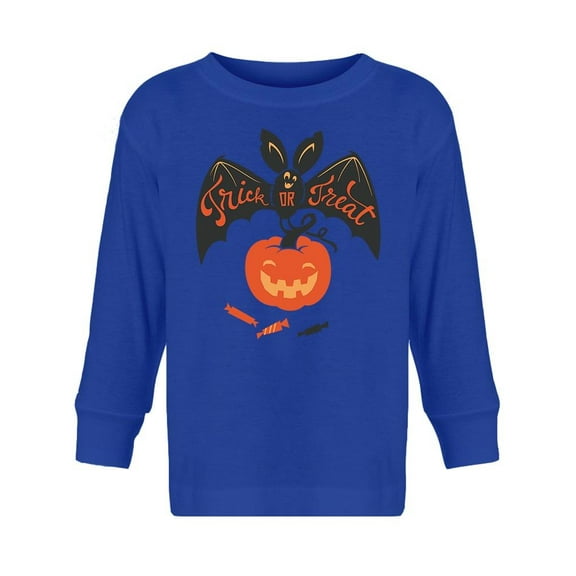 Bat With Pumpkin Long Sleeve Toddler -Image by Shutterstock, 3 Toddler
