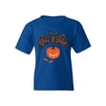 thumbnail image 1 of Bat With Pumpkin T-Shirt Juniors -Image by Shutterstock,  Medium, 1 of 4