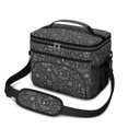 thumbnail image 1 of Bat and Moon Gothic Pattern Insulated Lunch Box for Women Men, Medium Leakproof Cooler Bag with Adjustable Strap, 10"x6.7"x8", 1 of 6