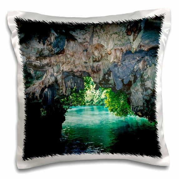 3dRose, Bat cave in Airai, Palau, Micronesia, 16x16 inch Pillow Case