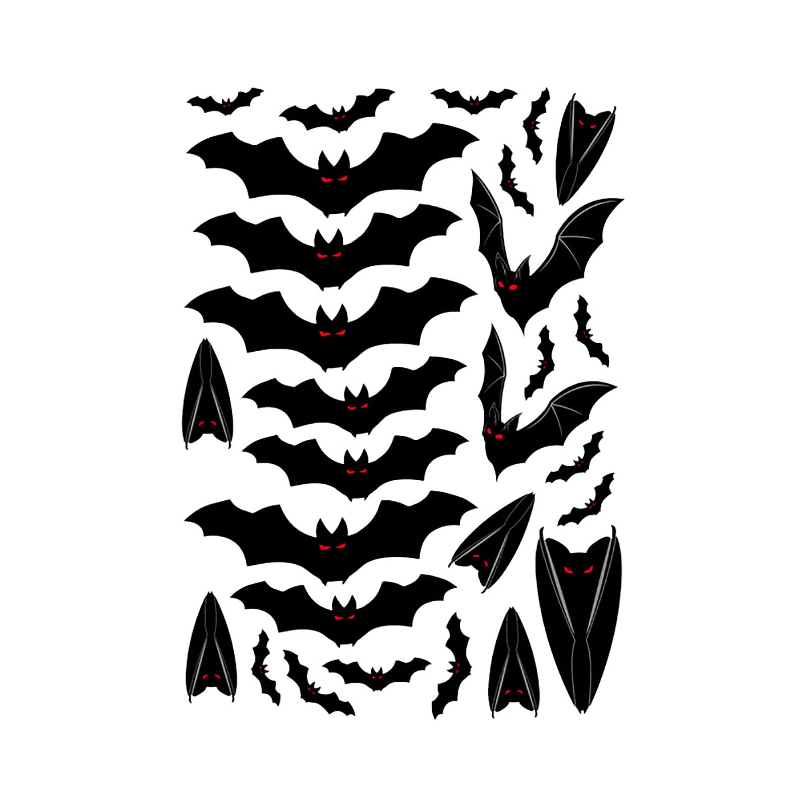 Bat decoration glue-free electrostatic stickers window glass spider ...