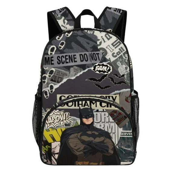 Bat-man Backpack Large College Casual Bookbag Laptop Backpack Computer Bag Hiking Daypack for Women Men