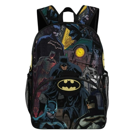 Bat-man Backpack Large College Casual Bookbag Laptop Backpack Computer Bag Hiking Daypack for Women Men