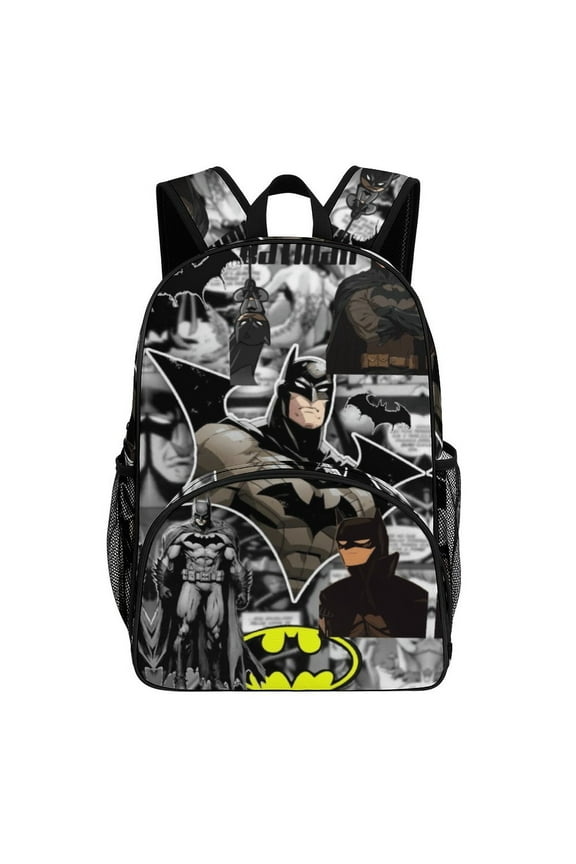 Bat-man Backpack Large College Casual Bookbag Laptop Backpack Computer Bag Hiking Daypack for Women Men