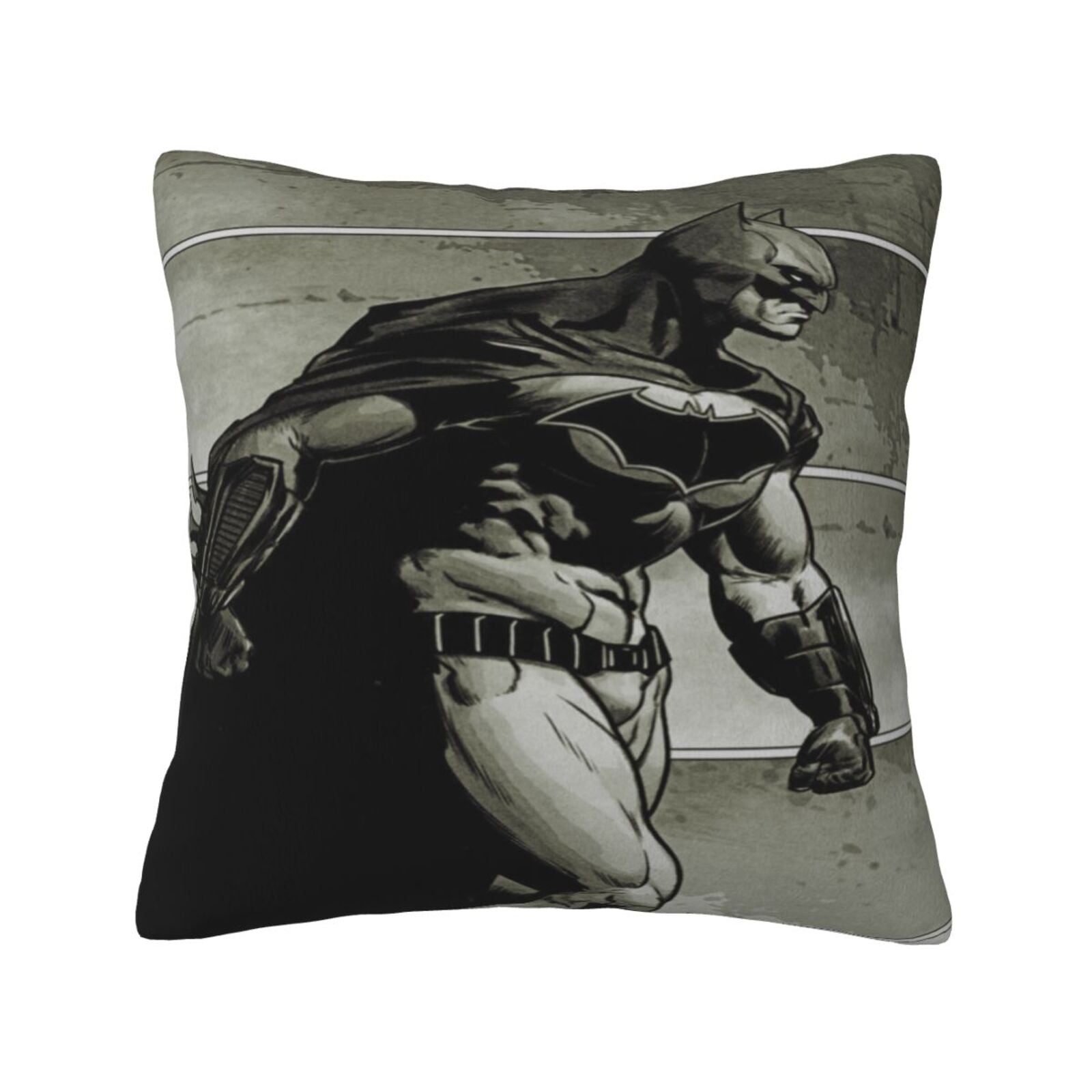 Bat_man Velvet Pillow Covers Decorative Square Pillowcase Soft Solid