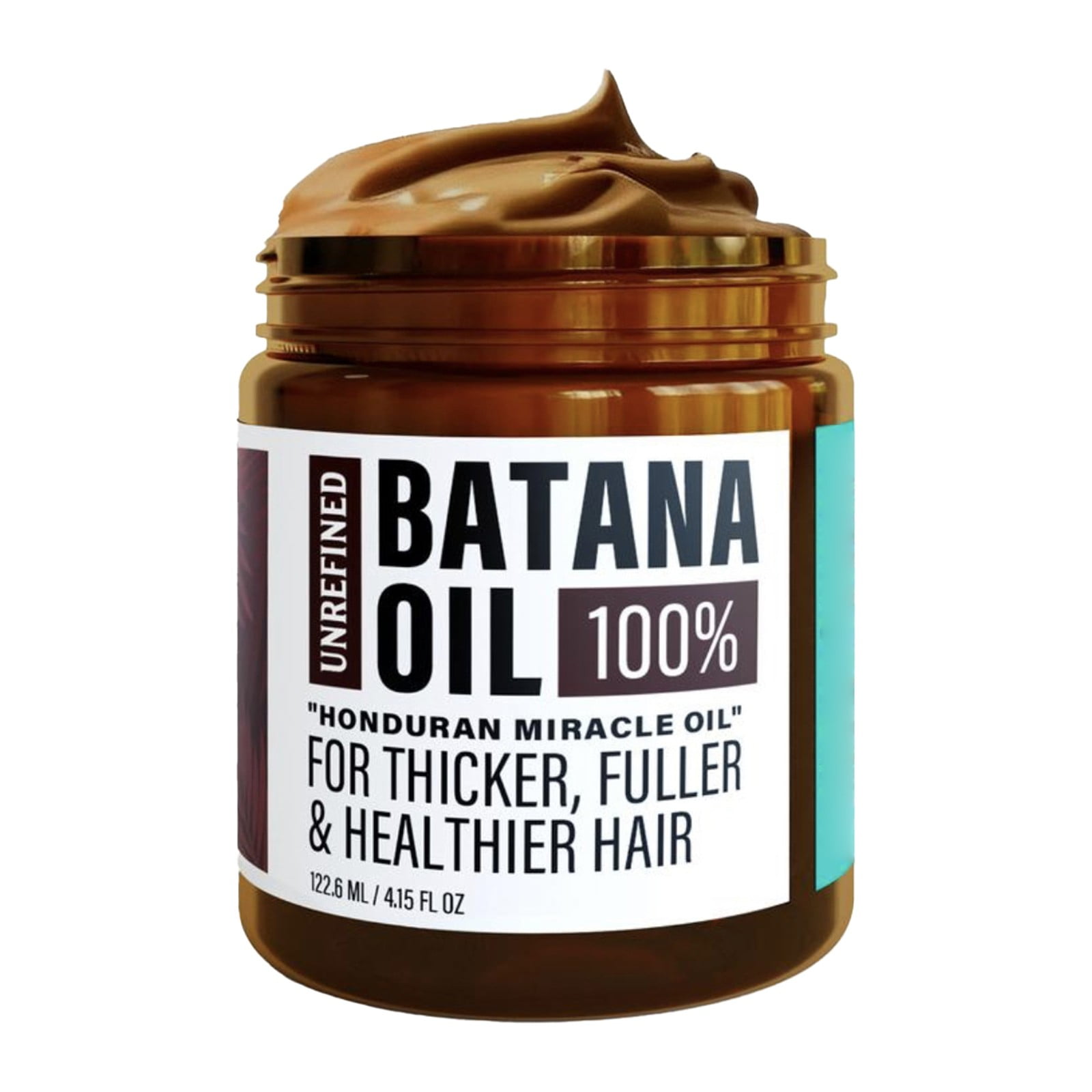 Batana Oil for Hair Growth, Batana Oil Organic 100%, Hair Growth Oil for Frizz, Split Ends, Texture & Shine, 4 Ounce Jar Prevents Loss for Men & Women