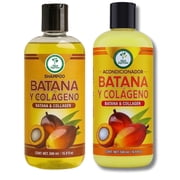 Batana Oil Shampoo with Collagen, Rosemary & Aloe Vera & Conditioner Combo – 16.9 fl oz Each – Nourishing & Moisturizing Combo – Salt-Free, Paraben-Free – For Dry & Thinning Hair – Men & Women