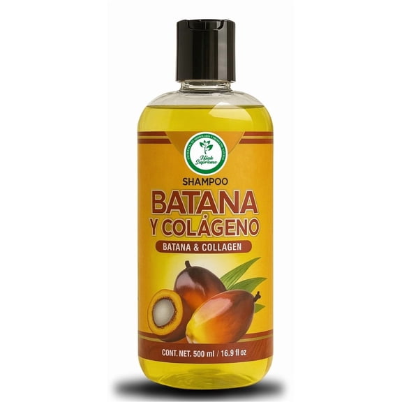 Batana Oil Shampoo with Collagen, Rosemary & Aloe Vera Nourishing & Moisturizing 16.9 fl oz Salt-Free, Paraben-Free For Dry & Thinning HairMen & WomenSupports Healthy-Looking Hair & Fullnes