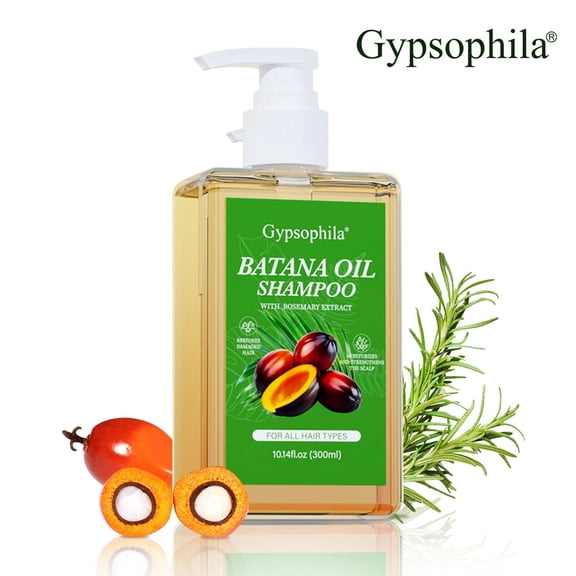 Gypsophila Batana Oil Shampoo,Rosemary Shampoo,Nourishing & Rejuvenating for Softness & Volume, Suitable Unisex(10.14 fl oz)