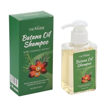 Batana Oil Shampoo with Rosemary Extract for Nourishing Cleansing Scalp, Soothing Shampoo Restores Damaged Hair 3.38 fl.oz 3Pcs