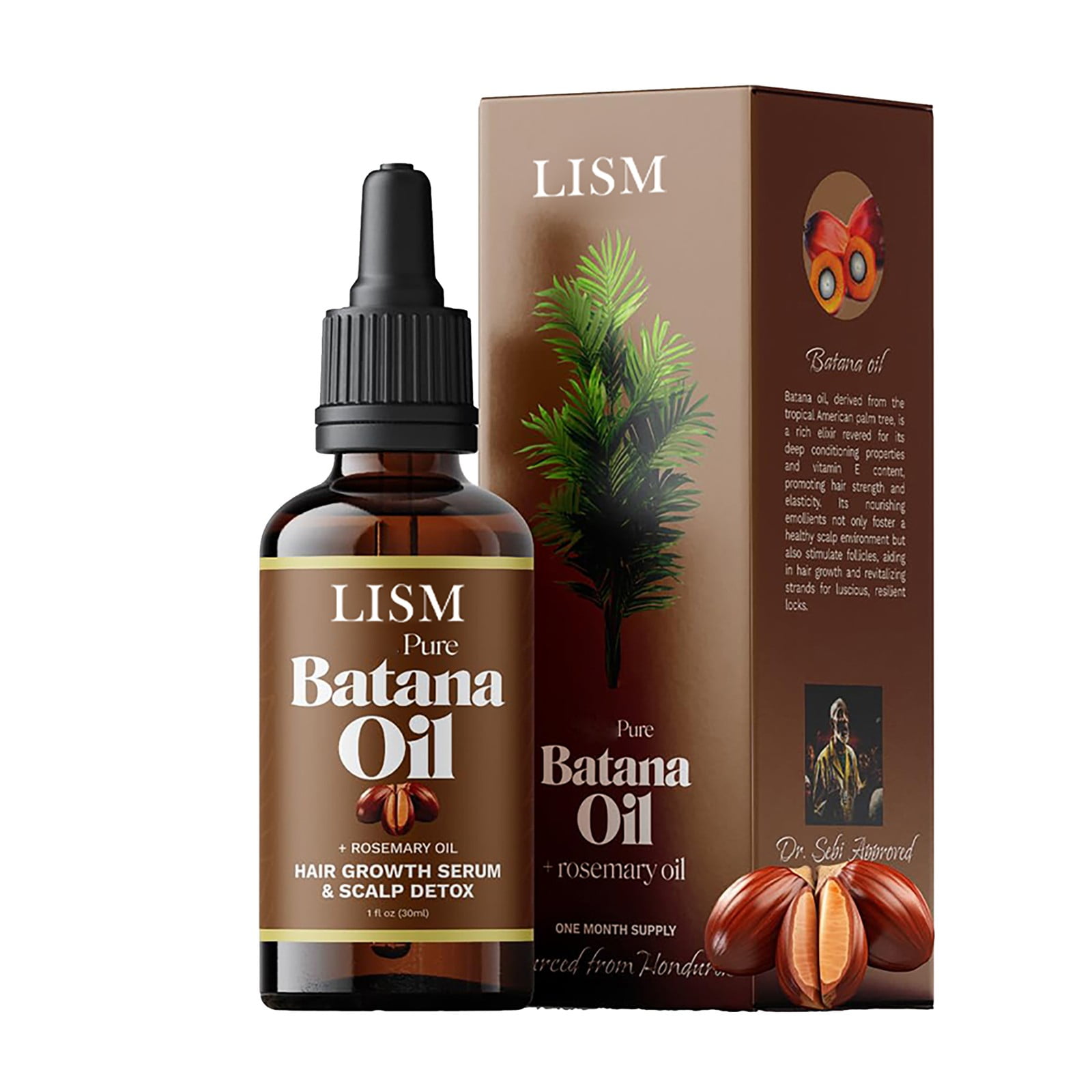 Batana Oil With For Hair Growth Nourish Scalp & For Strong & Hair Organic Batana Oil From With Reduce Hair Loss & Your Scalp (30ml)
