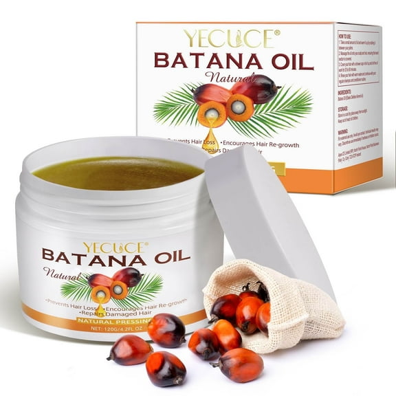 Batana Oil from Honduras, Organic and Natural Ingredients - Promotes Hair Thickness for Men & Women, 100% Pure - 2Pack