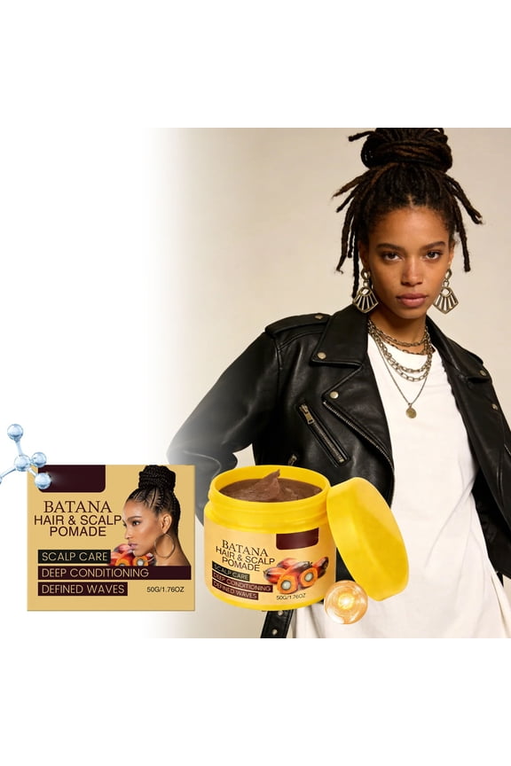 Batana Wave Styling Wax 50g for Men Women - Hair Wax for Waves and Curls with Strong Flexible Hold - Natural Styling Wax for All Hair Types Straight Wavy Curly
