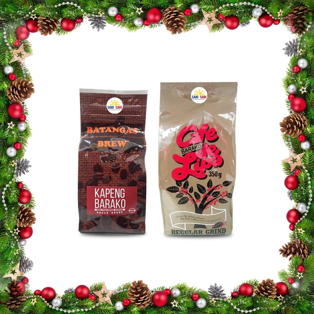 Batangas Brew Kapeng Barako Whole Beans 300g and Cafe De LIpa Regular Grind 300g Gift Set