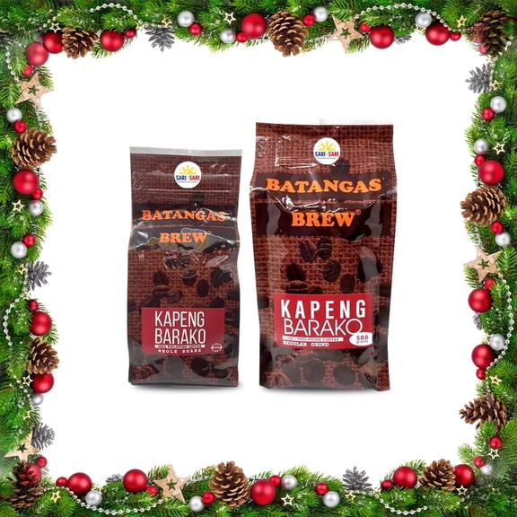 Batangas Brew Kapeng Barako Whole Beans 300g and Kapeng Barako Regular Grind 500g Gift Set