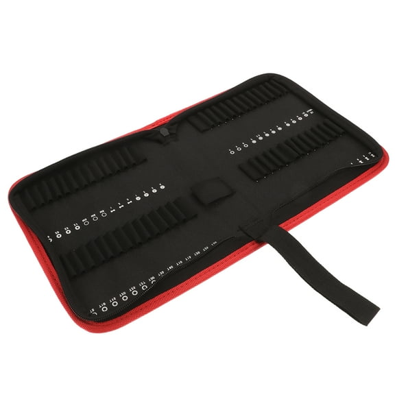 Batch Storage Bag Drill Bit Case Pouch Pocket Organizer Black
