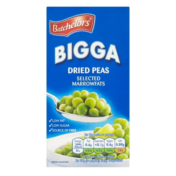 Batchelors Bigga Dried Peas 250g Pack of 6