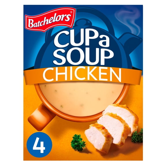 Batchelors Cup A Soup Chicken 4 Pack 81G, Imported from Britain