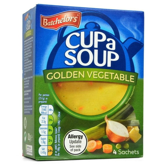 Batchelors Cup A Soup Golden Vegetable 4S 82G