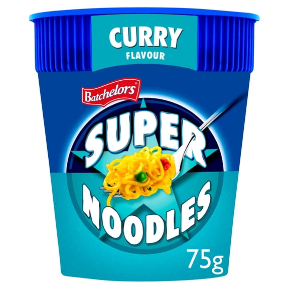 Batchelors Super Noodle Pot Curry 75G, Imported from Britain