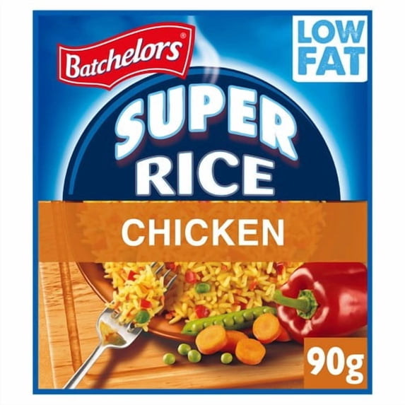 Batchelors Super Rice Chicken Flavour Packet Rice 90g, British Import (Pack of 3)