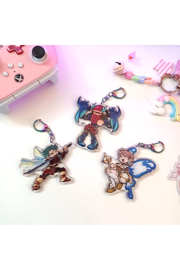 Baten Kaitos Origins Glitter Epoxy Keychains (1 keychain)