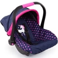 thumbnail image 1 of Bayer: Baby Doll Deluxe Car Seat with Canopy- Blue and Pink | Baby Dolls | Pretend | Dress up, 1 of 9