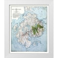 thumbnail image 1 of Bates 12x14 White Modern Wood Framed Museum Art Print Titled - Mount Desert Island Maine - Bates 1917, 1 of 4