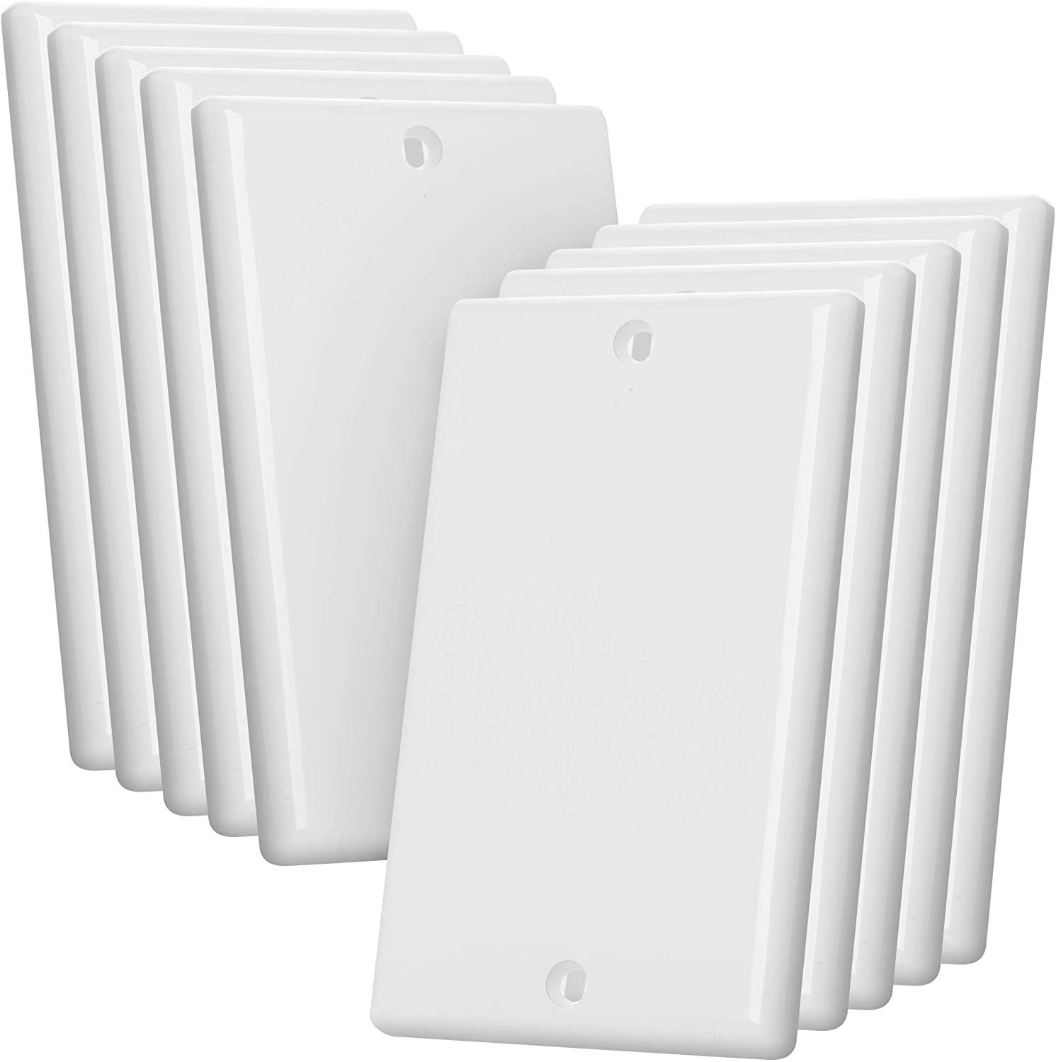 Bates Blank Wall Plate, Wall Plates, Pack of 10, Wall Plate Cover, 1