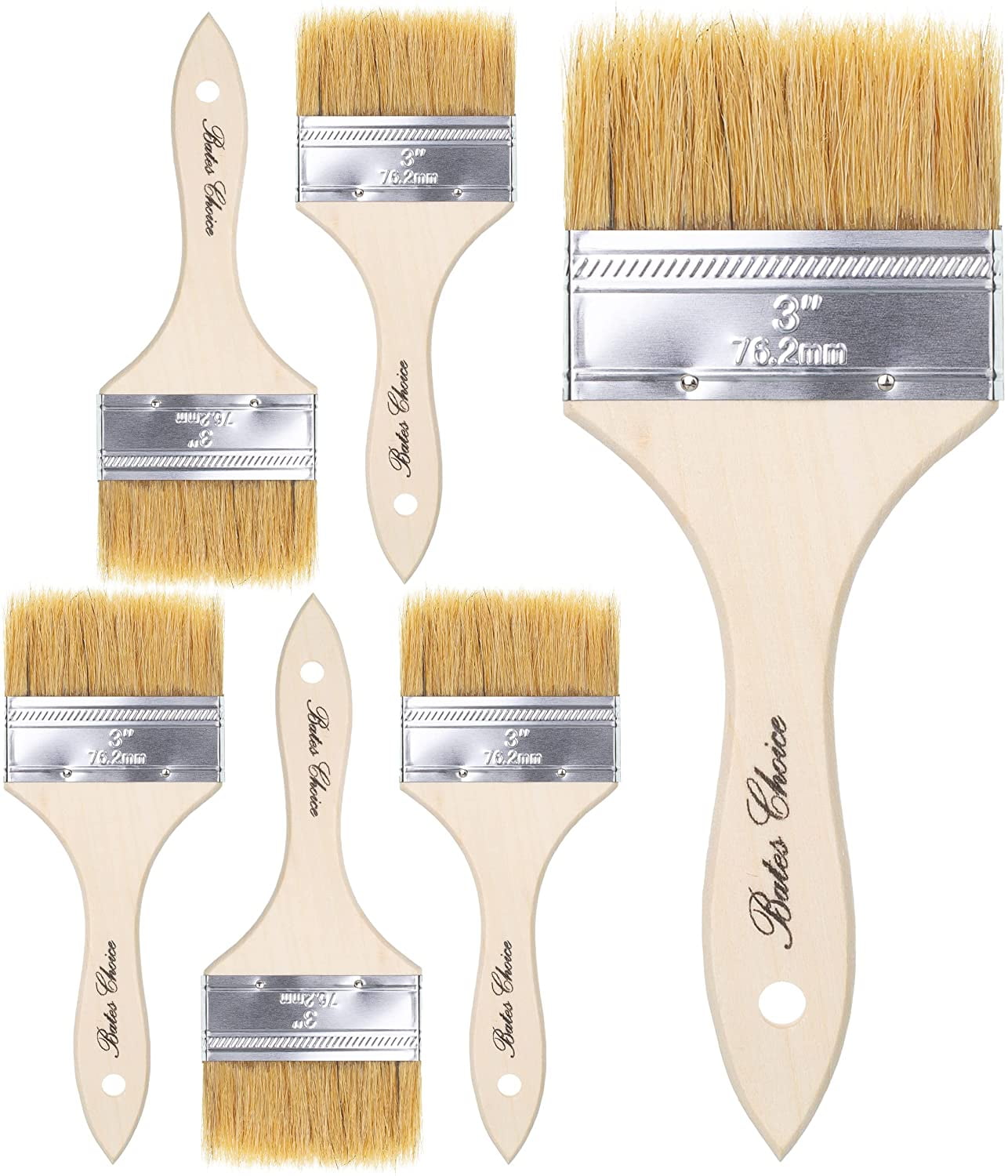 Bates- Foam Paint Brushes, 3 Inch, 12 pcs, Foam Brush, Sponge Brush, Sponge  Brushes for Painting, Sponge Paint Brush, Foam Brushes for Staining, Paint