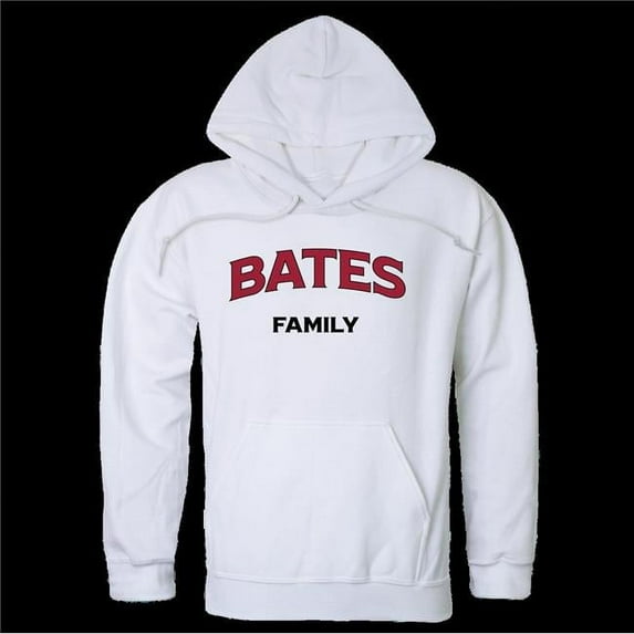 Bates College Bobcats Family Hoodie, White - Small