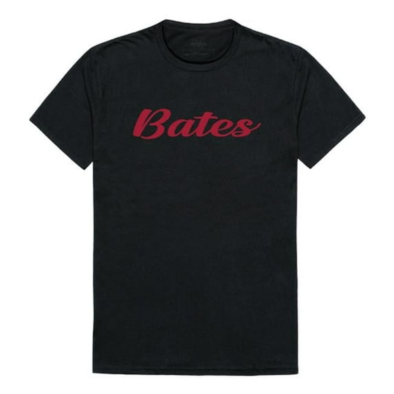 Bates College Bobcats Script T-Shirt, Black - 2XL