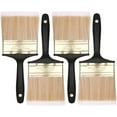 thumbnail image 1 of Bates- Deck Stain Brush, 4 Pack, 4 Inch, Soft Tip Wood Stain Brushes for Wood, Brass Plated Steel Ferrule, Ergonomic Handle, 1 of 9