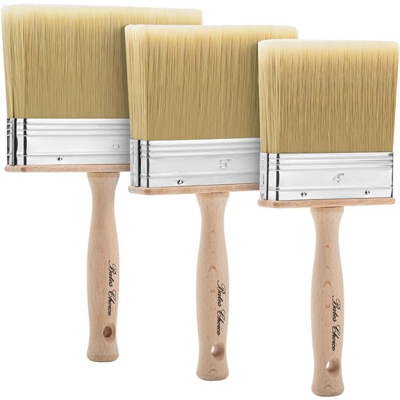 Bates- Deck Stain Brush Set, 4, 5 and 6, Stain Brushes for Wood, Deck Stain Applicator, Deck Brush, Wide Paint Brush, Large Paint Brushes, Wood Stain Brush, Masonry Brush, Wood Stain Applicator