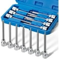 thumbnail image 1 of Bates- Extra Long Torx Bit Socket Set, 7 Pieces, 3/8" Drive T10-40, 4-3/8" Long Torx Socket Set 3/8 Drive, 1 of 7