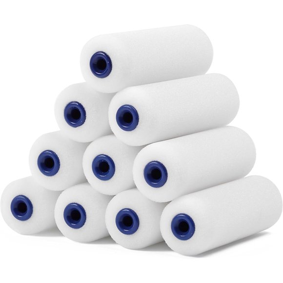 Pack Of 6 Paint Roller Covers For Smooth Painting - Standard Size