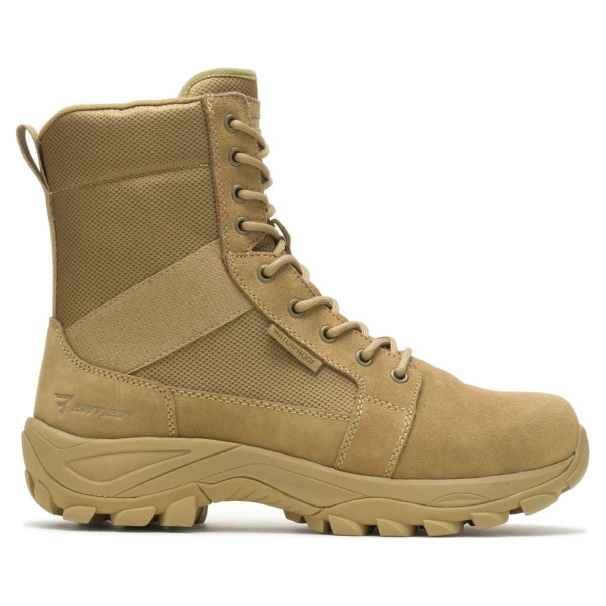 Bates Fuse Men's Military Boots, Side Zip, Waterproof, Coyote