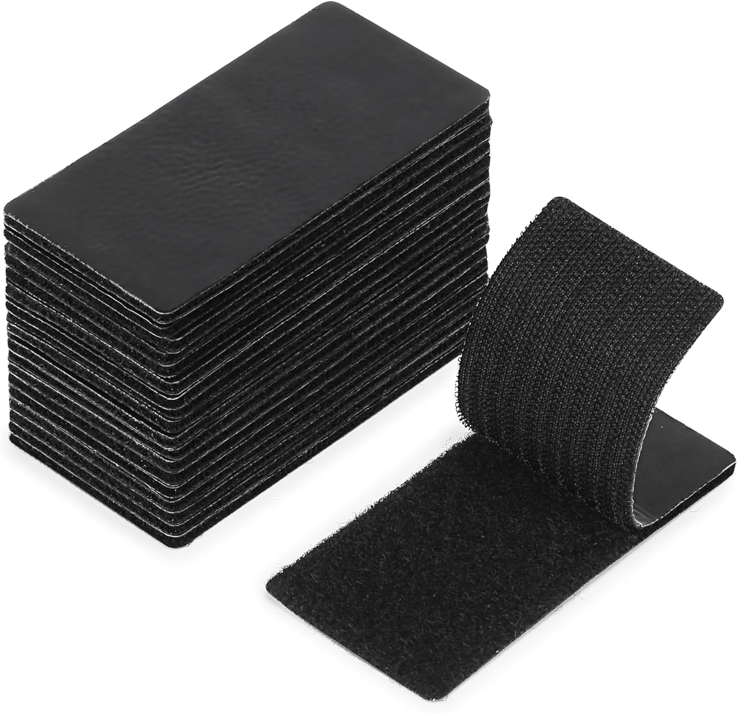 Bates- Hook and Loop Strips with Adhesive, 2x4, 20 pcs