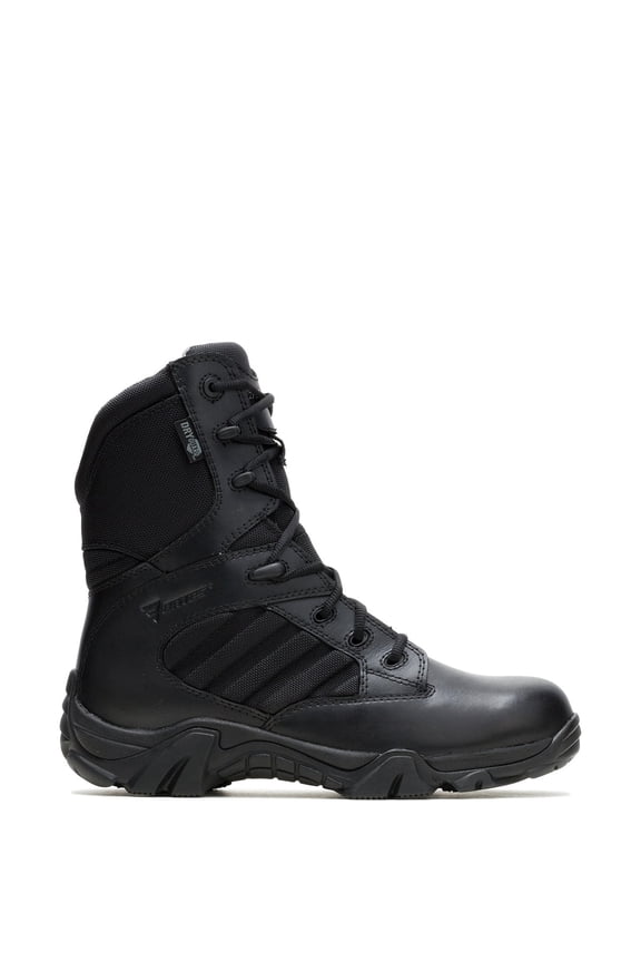 Men's 2268 DG GX-8 8'' Waterproof Side Zip Boot, Black, Extra Wide 12