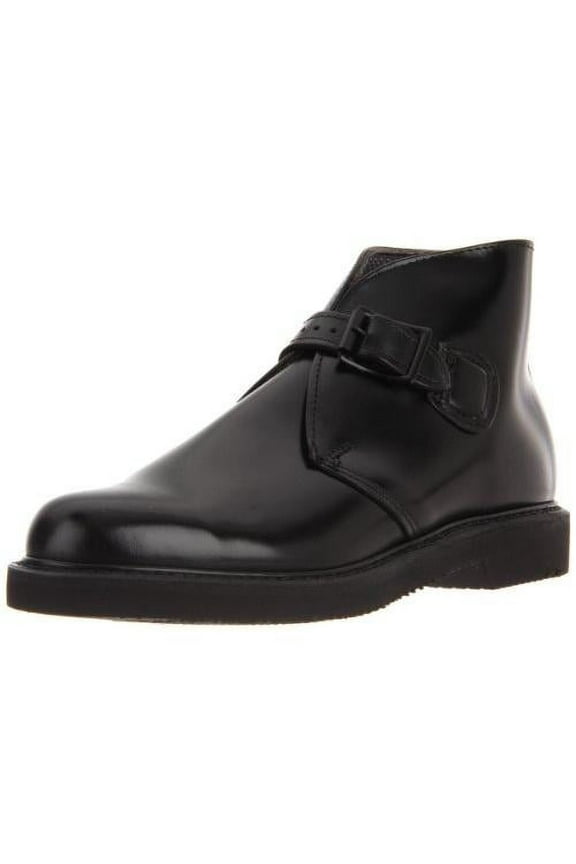 Men's Buckle Chukka Boot Round Toe Black