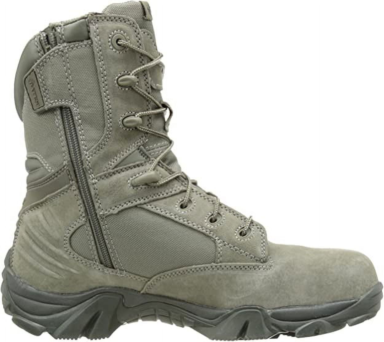 Bates Men's GX-8 Composite Toe Side Zip Work Boot , Sage-EW-15