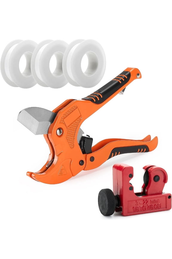 Bates- PVC Pipe Cutter, Cuts up to 1-1/4" Inch, Mini Tube Cutter 1/8" to 7/8"