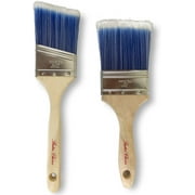 Bates Paint Brushes- 2 Pack, Premium Paintbrush, Treated Wood Handle, Paint Brush, Paint Brushes Set, Professional Brush Set, House Paint Brush