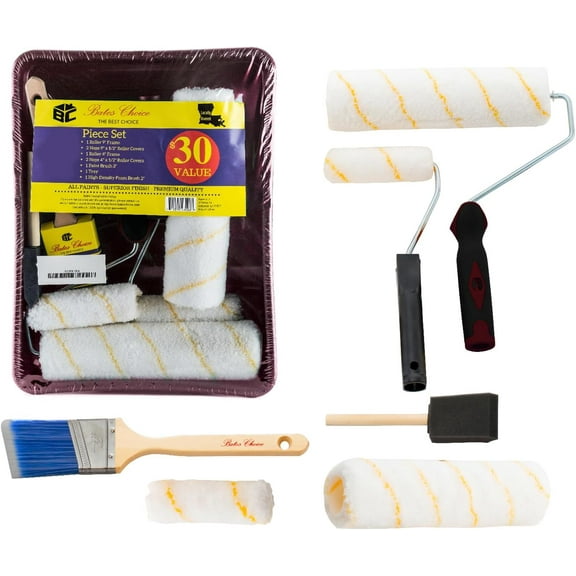 Bates- Paint Tray Set, 11 pcs, Paint Roller Kit